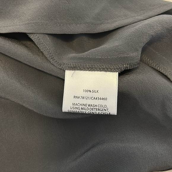 Eileen Fisher Silk Crepe De Chine Tunic Dress - Picture 7 of 7